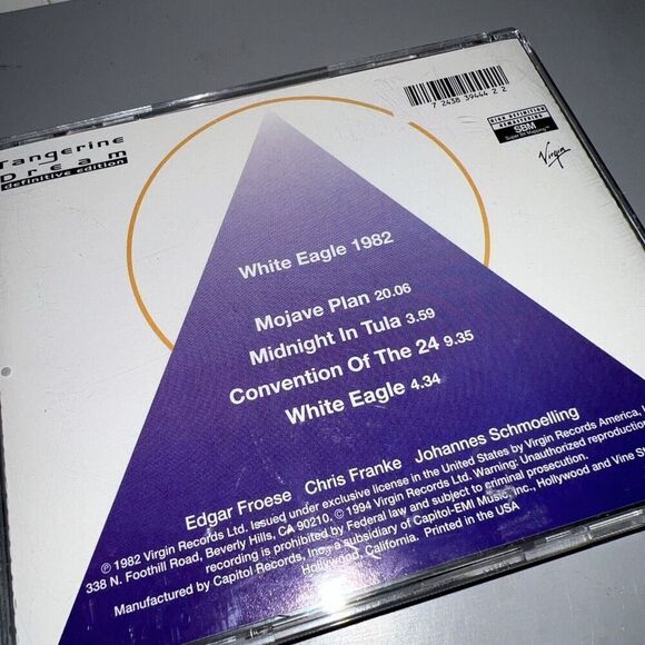 White Eagle by Tangerine Dream (CD, 1994) - Picture 3 of 3